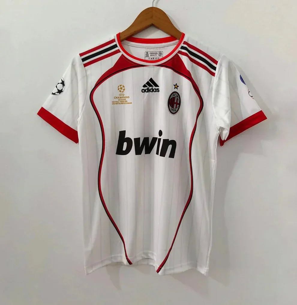 Ac milan 2006-07 away maldini half sleevs retro