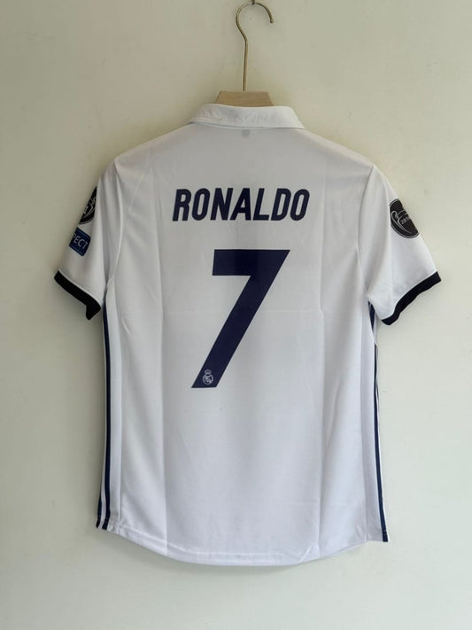 Real Madrid 2016-17 Home Half sleeve Embroidery (RONALDO)