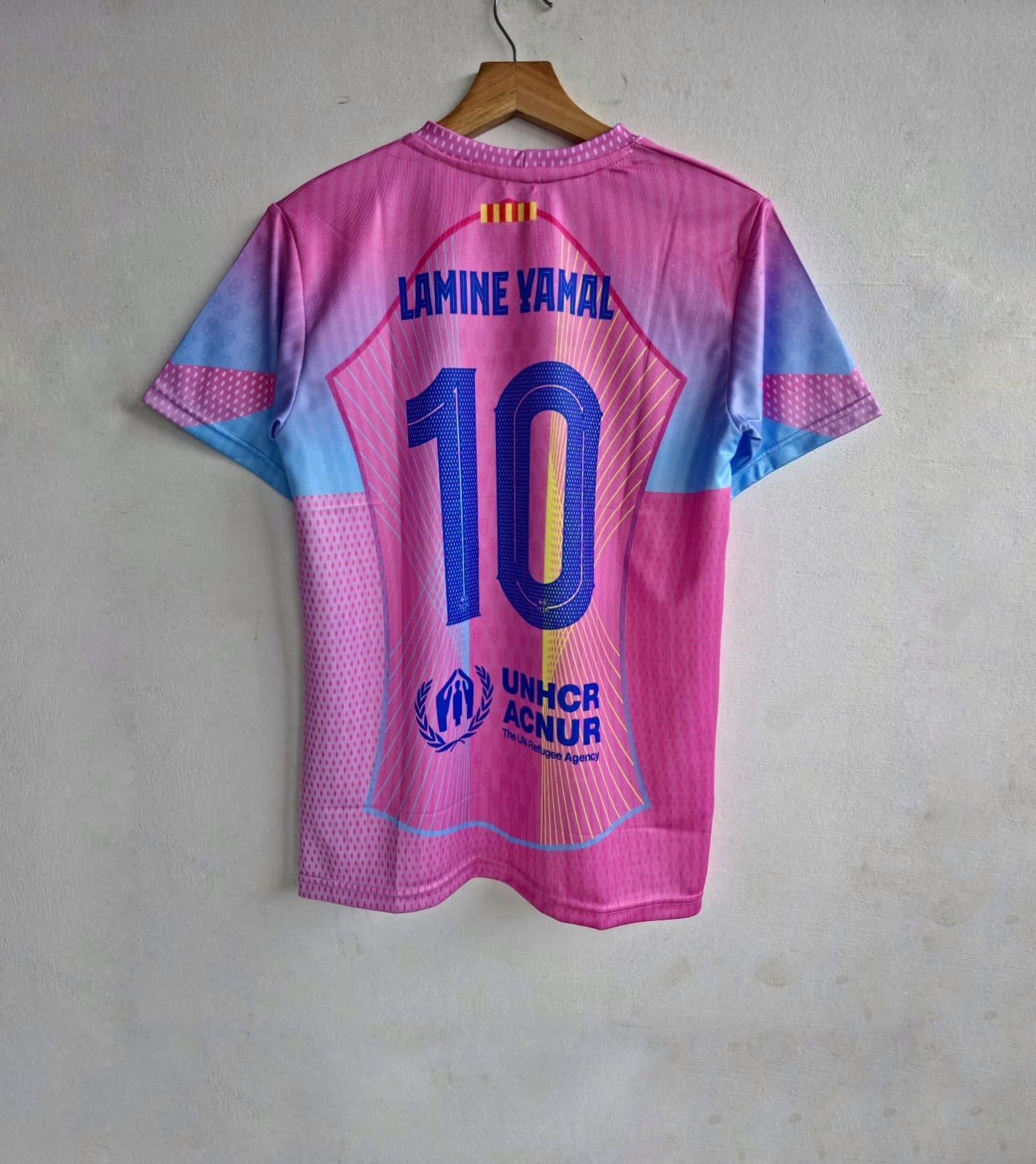 Yamal Fc barcelona pink special edition half sleeves kit